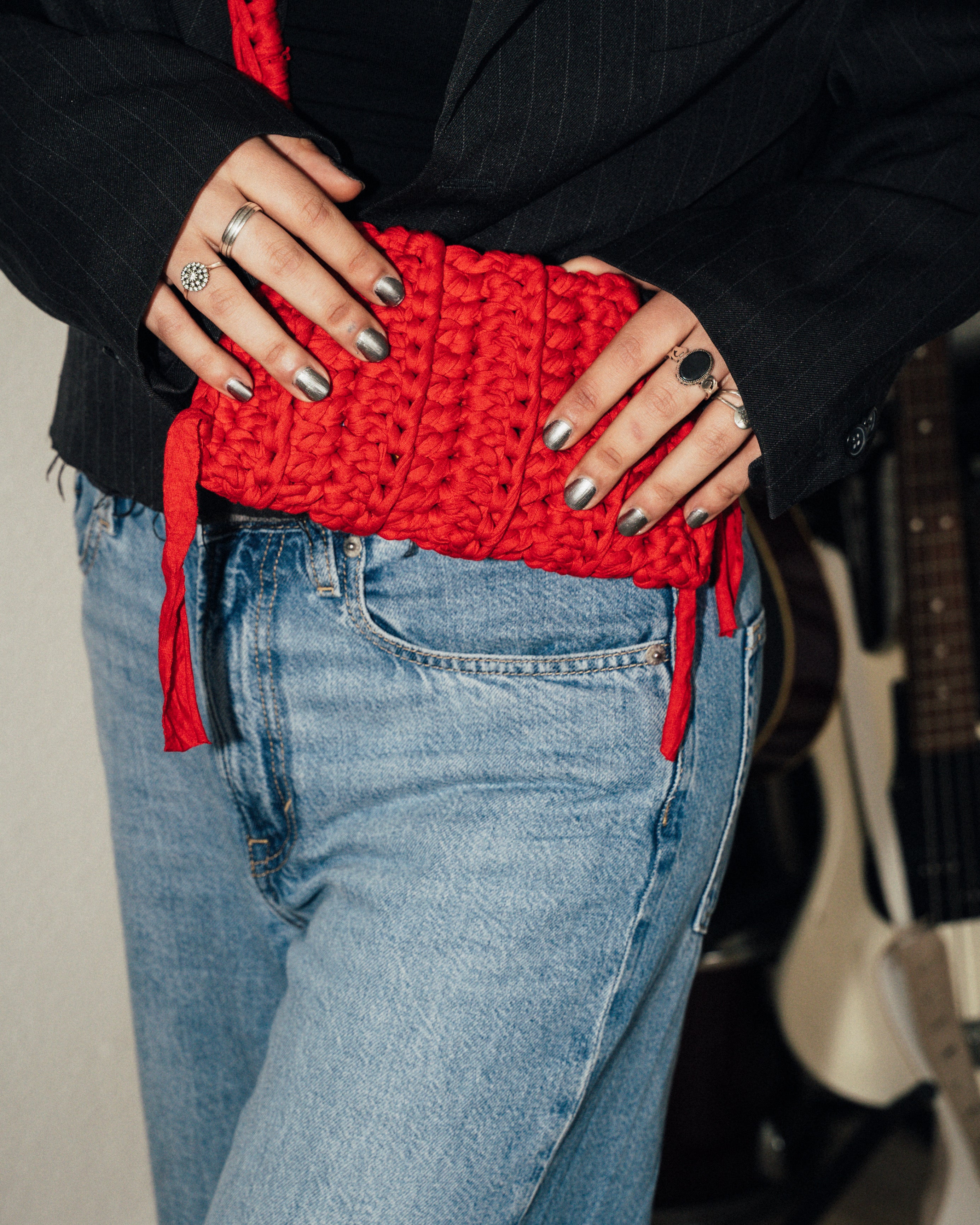 Shoulder bag red